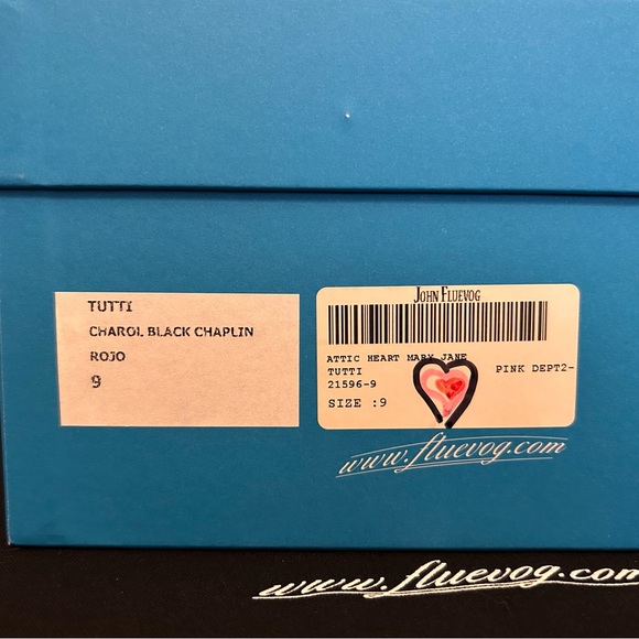John Fluevog Attic Tutti Mary Jane With Heart in Pink, size 9 - Picture 11 of 14